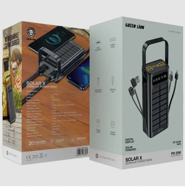 پاور بانک GREEN SOLAR X 30K